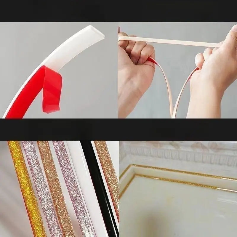 6M Peel-and-Stick Caulk Strip | Waterproof Sealing Tape for Clean Kitchen & Bathroom Edges