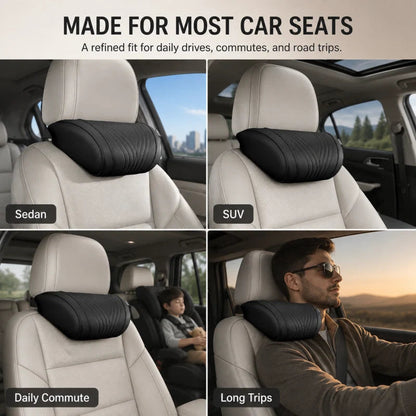 Memory Foam Car Neck Support Pillow – Ergonomic Headrest Cushion