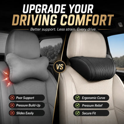Memory Foam Car Neck Support Pillow – Ergonomic Headrest Cushion