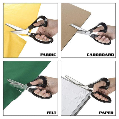 Serrated Pinking Scissors – Clean Decorative Cuts for Fabric & DIY