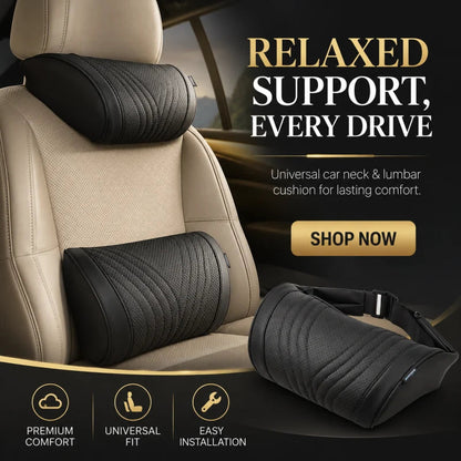 Memory Foam Car Neck Support Pillow – Ergonomic Headrest Cushion
