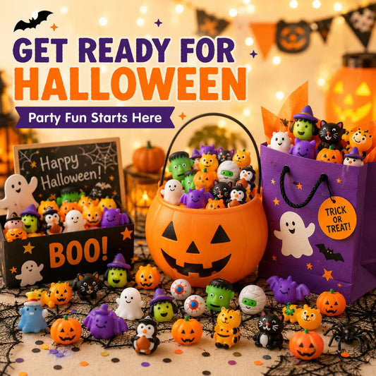 Halloween Mochi Squishy Toys – Party Favors & Goodie Bag Fillers