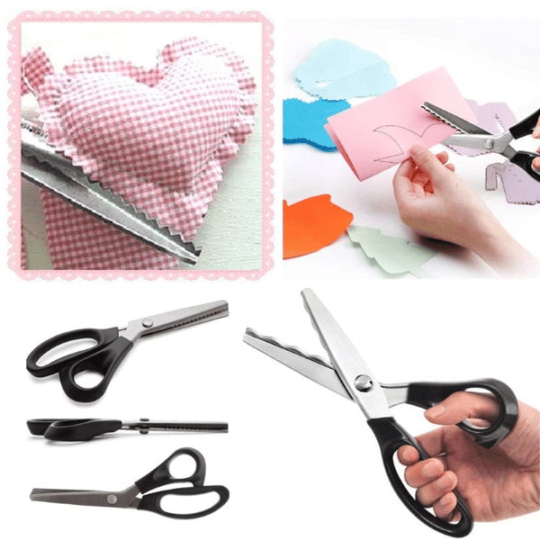 Serrated Pinking Scissors – Clean Decorative Cuts for Fabric & DIY
