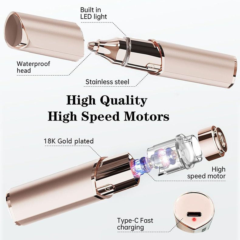 💗2-in-1 Facial Hair Remover & Eyebrow Trimmer