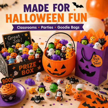 Halloween Mochi Squishy Toys – Party Favors & Goodie Bag Fillers