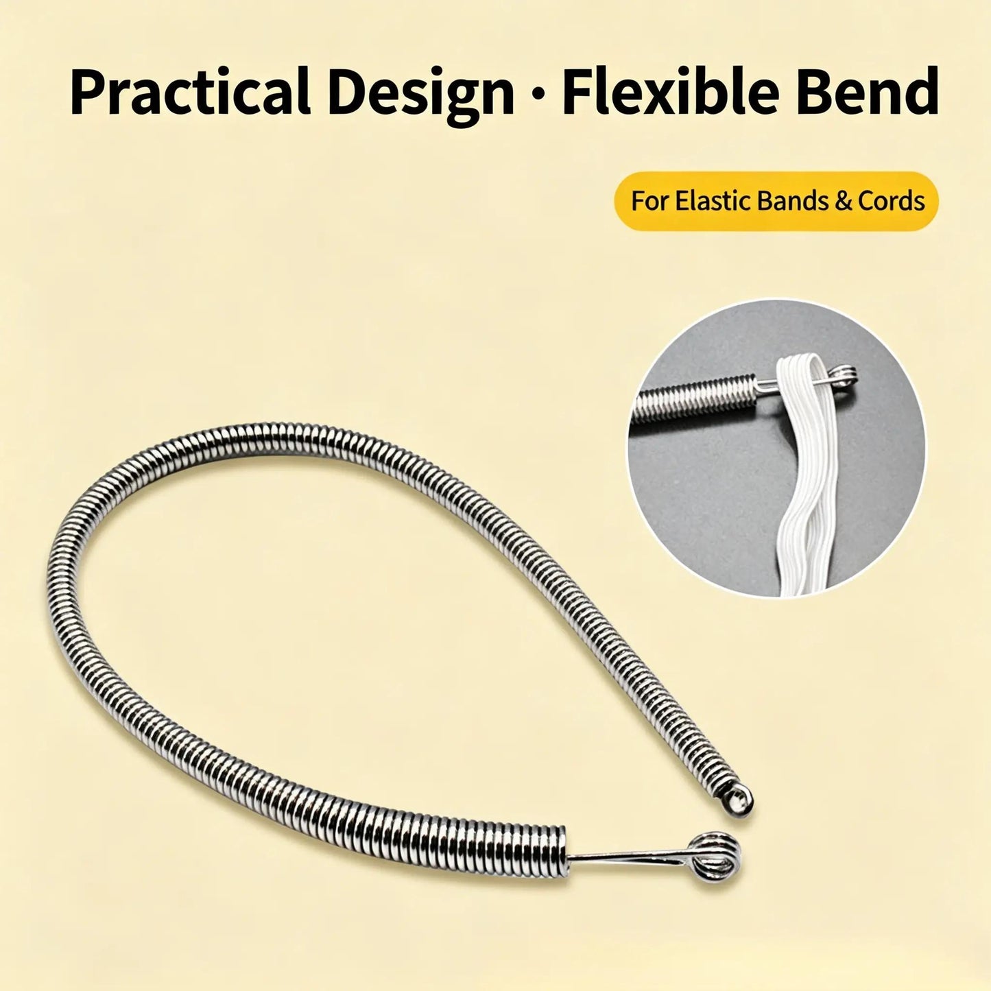 💫 Multi-Function Foldable Spring Drawstring Threader Tool – Easy to Use, Portable & for Cords, Wires & Laces ⚡