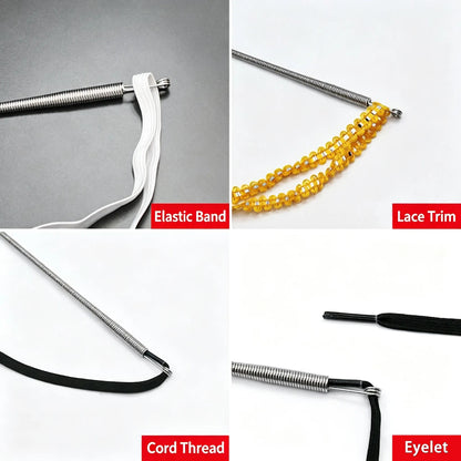 💫 Multi-Function Foldable Spring Drawstring Threader Tool – Easy to Use, Portable & for Cords, Wires & Laces ⚡
