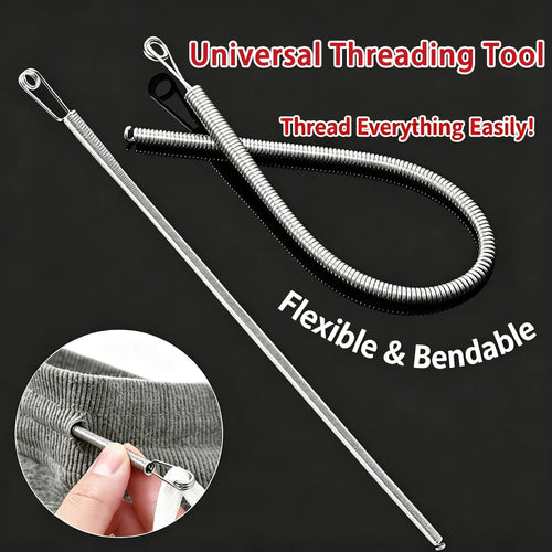 💫 Multi-Function Foldable Spring Drawstring Threader Tool – Easy to Use, Portable & for Cords, Wires & Laces ⚡