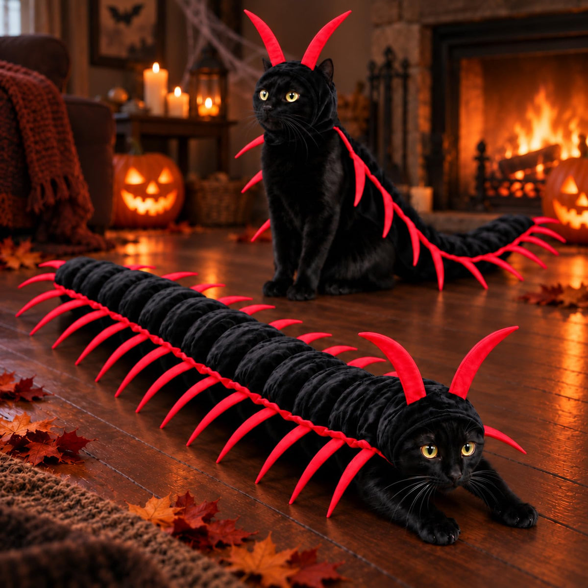 Halloween Centipede Cat Costume – 3D Funny Pet Outfit