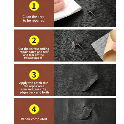 Self-Adhesive Leather Repair Patch – Quick Fix for Sofas, Car Seats & Furniture