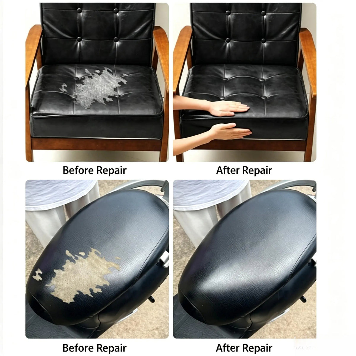 Self-Adhesive Leather Repair Patch – Quick Fix for Sofas, Car Seats & Furniture