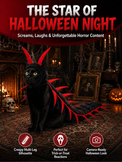 Halloween Centipede Cat Costume – 3D Funny Pet Outfit