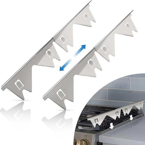 Stainless Steel Stove Gap Covers – Adjustable 2-Pack