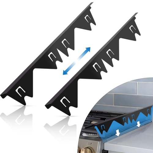 Stainless Steel Stove Gap Covers – Adjustable 2-Pack