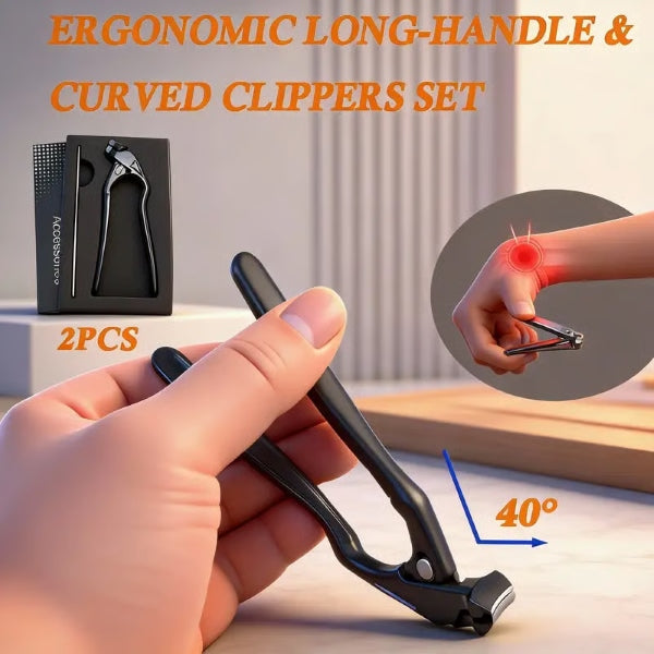 Heavy-Duty Nail Clipper – Extra-Wide Jaw & Long Handle
