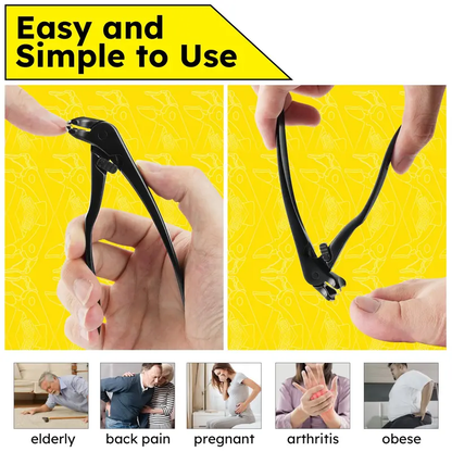 Heavy-Duty Clippers for Thick Toenails, Ergonomic Stainless Steel Nail Care Set with a Curved Head and Long Handle for Adults, Nails Set, Multi‑Pack Value