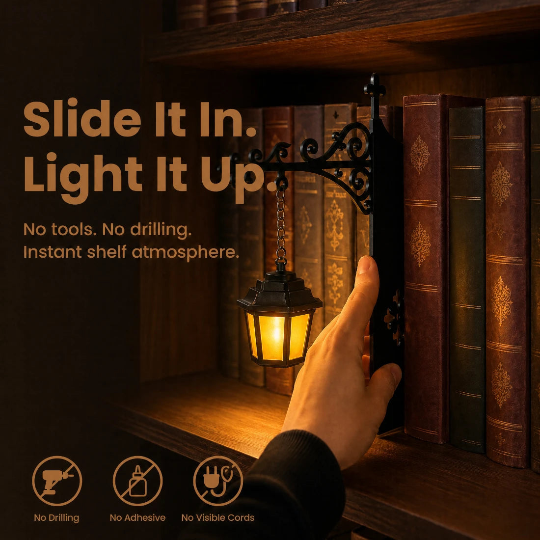 Ghost Library Lantern – Cozy LED Reading Lamp